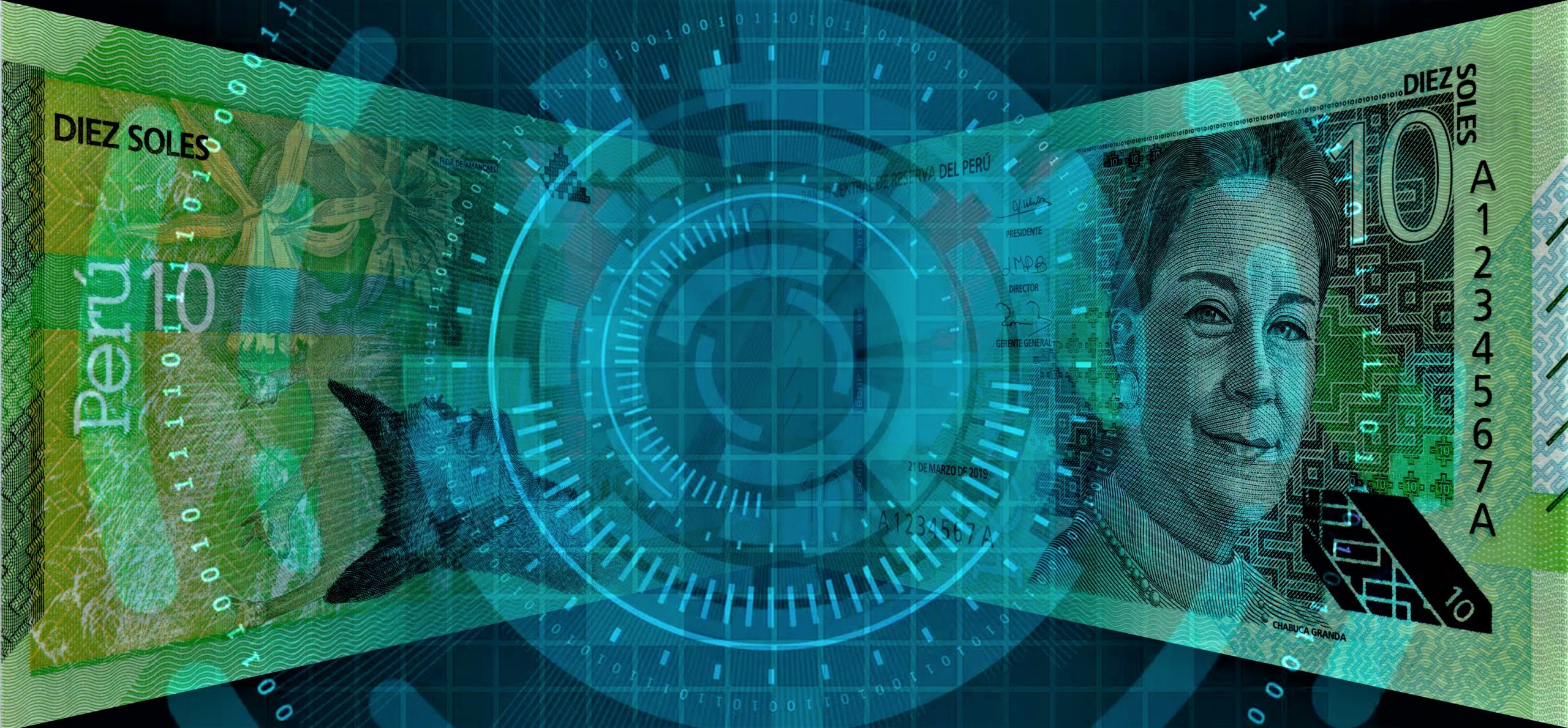 Ilustración sobre cómo usar dinero digital de forma segura